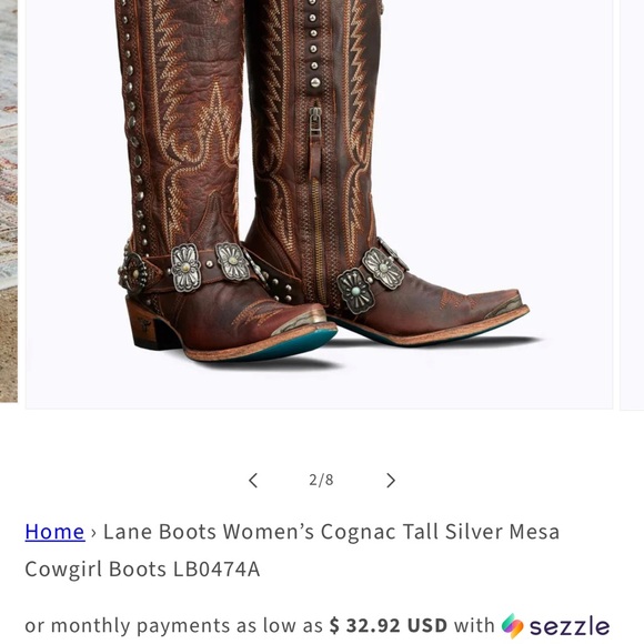 Lane boots Shoes - Lane Boots Women's Cognac Tall Cowgirl Boots